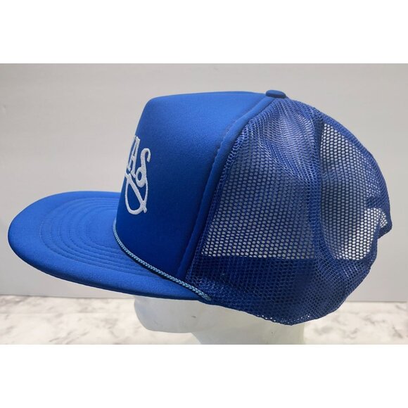 Vintage Texas Snapback Trucker Hat Retro 80s Blue Cap Mesh Back State Pride - Picture 6 of 9